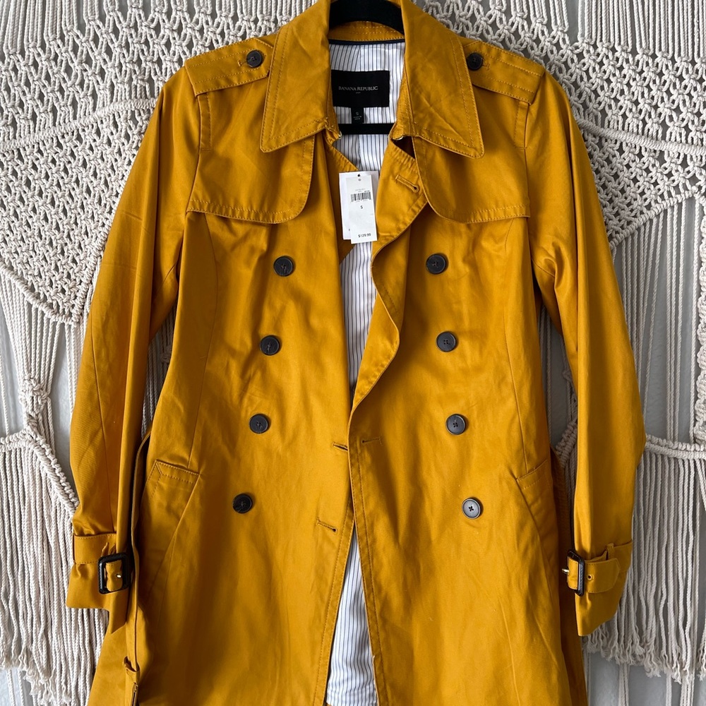 Small banana republic jacket rain coat NWT